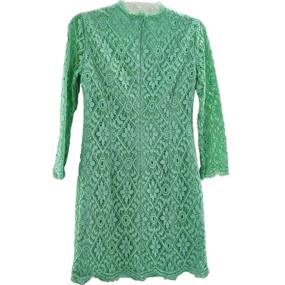 Lilly Pulitzer Meryl Dress Size 00 Poolside Mint Green Diamond Lace - Picture 5 of 6